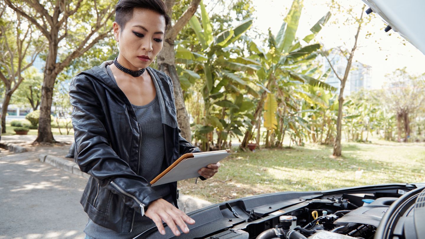 Acidente de carro com veículo alugado_Verifique as condições do carro